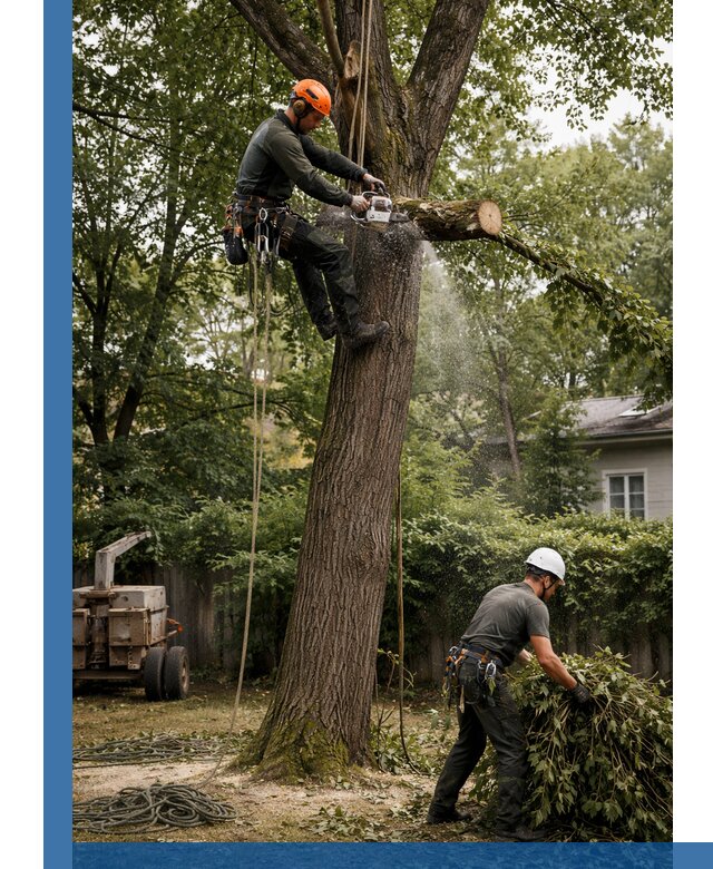 Кронирование деревьев в Брянске, безопасная высотная обрезка