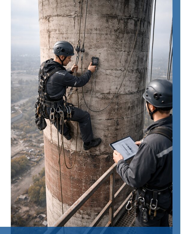 Обследование дымовой трубы в Брянске от 8601 р. | ВЫСОТНИК-Бнк